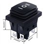 Taiss 2 pièces Interrupteur à Bascule 3 positions Étanche ON/Off/ON DPST 6 broches Commutateur à bascule 16A 250V 20A 125V AC po