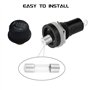 WMYCONGCONG 10 pièces AC 250V 10A/AC 125V 15A Socle porte-fusible à vis 5x20mm monté sur panneau avec kit de fusibles à tube de 