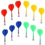 POFET 12pcs fléchettes magnétiques fléchettes de Rechange de sécurité Accessoires de Jeu d'intérieur Cible 4 mélange de Couleurs