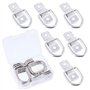 Swpeet Lot de 6 ancrages d'arrimage en Acier Inoxydable avec Anneau en D de 0