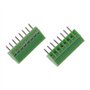 JOYKK 10 Pieces Vis 8Pin Vis PCB Montage Borniers Connecteur Pas 2.54mm - Vert