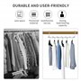 8 Pcs Cintre Gain De Place,Multifonctionnel Cintre Métallique Magique,Organisateur de Cintres Antidérapant,Cintres Gain De Place