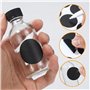 12 Mini Bouteille Verre,Bouteilles Miniatures Réutilisables 60ml,Petite Bouteille en Verre Vide avec entonnoir,étiquette,brosse