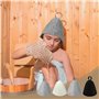 GUTERTOP Lot de 4 bonnets de sauna en feutre - Pour homme et femme - Pour les amateurs de sauna - Une expérience de bien-être (n