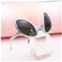 JJiaoLinin 4 Pièces Costume Alien Lunettes de Soleil avec Lentilles Arc-en-Ciel Antenne Martienne Bandeau, Accessoires pour dégu