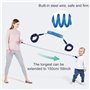 2PCS Laisse De Sécurité Pour Enfants, Bébé Anti-Perdu Poignet, Ande De Poignet En Coton Respirant à Rotation à 360 °, 1.5M (Roug