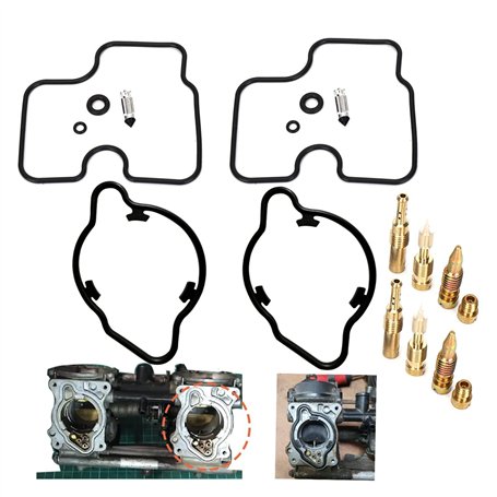 Compatible avec Honda CB500 PC32 CB500 PC26 PC 32 Kit de réparation carburateur 1994-2003
