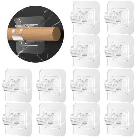 Chiluxendo 14 Pièces Support Tringle Rideaux sans Percage