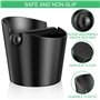 Maxentico Knock Box(Noir), Expresso Accessoire Barista Café Boîte à Frapper, Boite Recuperateur de Marc de Cafe Kaffee-Accessoir