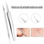 8 Pcs Kit d'Extracteur Point Noir, Kit Tire Comédons, Aiguille d'Outils en Acier Inoxydable Eliminer Blackhead Kit Tire Comédons