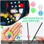 YanBous Lot de 108 perles pour rayons de vélo - Accessoire coloré pour vélo - Perles lumineuses pour rayons de vélo-Perles réflé