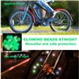 YanBous Lot de 108 perles pour rayons de vélo - Accessoire coloré pour vélo - Perles lumineuses pour rayons de vélo-Perles réflé