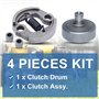 Tambour et Embrayage pour STIHL FS160 FS180 FS220 FS280 Débroussailleuse, AUMEL Cloche de Tambour + Embrayage Accessoire Pignon 