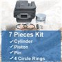 AUMEL Kit de bague de tige de piston de cylindre de 40 mm pour la tronçonneuse Stihl MS200 MS200T 020T, remplacer 1129 020 1202.