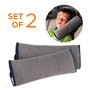 Lot de 2 Coussins pour Ceinture de sécurité Boxiki Travel - pour Enfants et Adultes - Lavables en Machine et Robustes Protege Ce