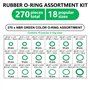270PCS Joints Toriques Kit 18 Taille Pour Rechange Hydraulique Climatisation Bonne Étanchéité Sur Des Raccords d'arrosage Pour P