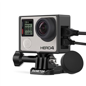 Sametop Frame Cadre Monture avec Couvercle D'objectif Compatible avec GoPro Hero 4