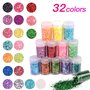 32 Couleurs Paillette Cosmétiques Glitter Fines pour Ongles Nail Art