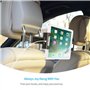 UIHOL Support Tablette Voiture, Porte Tablette pour Voiture Appui-tête Universel Auto Rotation 360° Taille Réglable 6-12 Pouces 