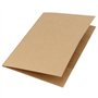 HEIHAK Lot de 25 dossiers en papier kraft A4 avec poches pour cartes, dossiers à coupe carrée en carton A4 pour bureau, maison, 