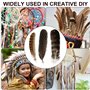 Lot de 30 Plumes Naturelles De Dinde, Plumes Artisanales, Plumes De Faisan pour Travaux Manuels, 3 Styles De Plumes Naturelles M