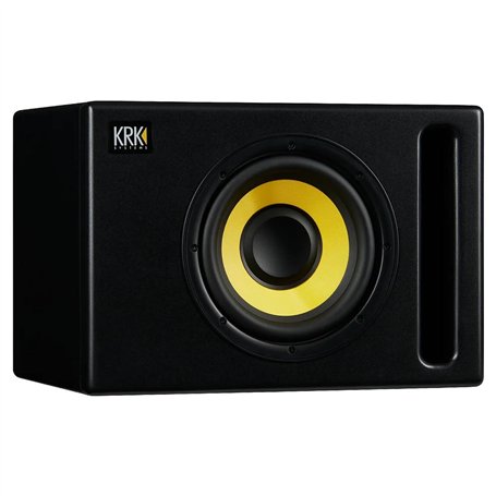 Caisson de Basses Actif noir de Studio KRK S10.4 – Subwoofer d'une puissance de 160W – SPL Max 117dB – Contrôles Avancés et Conn