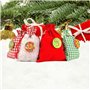 24 sachets en tissu pour emballage cadeau