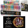 Castle Art Supplies Set de 100 Stylos Gel pour Adultes | Boîte Premium | Dessin