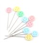 Yosoo Lot de 100 Pcs Épingles Droites Têtes Colorées pour Couture Artisanat DIY (Bouton)