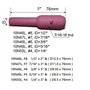 RIVERWELD TIG Jumbo lentille à gaz corps de serrage buse d'alumine tasses en céramique Kit de tailles assorties pour QQ300 PTA D