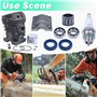Adefol 40 mm Cylindre Piston Kit pour Stihl MS210 021 MS 210 avec Roulement à Aiguilles Bougie d'allumage Pièces de Rechange pou