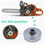 Adefol 3/8 "7T Tambour d'embrayage d'entraînement par chaîne Jante de pignon Roulement à Aiguilles pour Stihl MS170 017 018 MS18