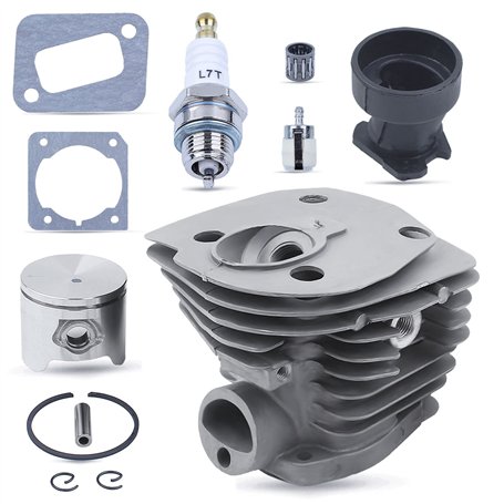 44 mm Nikasil plaqué Tronçonneuse Piston de cylindre Joint Pièces de rechange Kit pour Husqvarna 350 351 353 346XP avec collecte