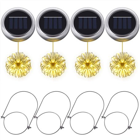 Lumières solaires pour pots Mason