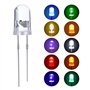 100 Pièces Diodes Électroluminescentes Diode Led 10 Couleurs 5 mm