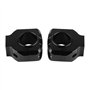 Hlyjoon 1 Paire Collier de Fixation de Guidon de Moto 28 mm 1/8 Pouce Brides de Barre de Poussoir de Bâti de Guidon en Alliage d