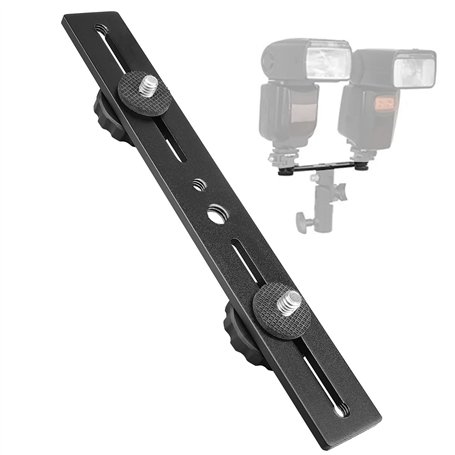 WANGCL Double support de flash pour double trépied 6