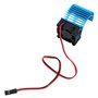 Dissipateur de chaleur de moteur RC bleu ciel avec ventilateur de refroidissement pour moteur sans balais 540 550 3650 3660 pour