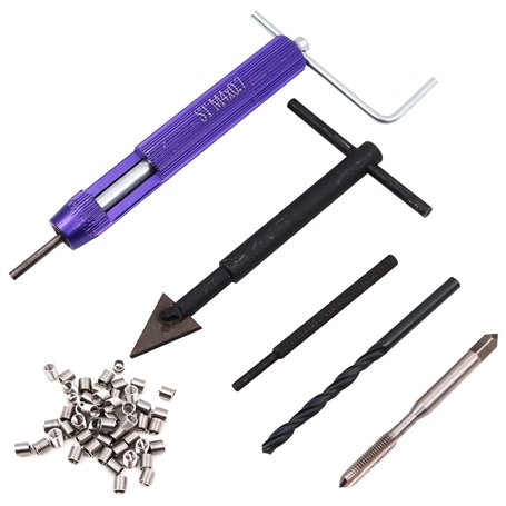 WANGCL Lot de 24 kits de réparation de filetage M4 Helicoil en acier inoxydable