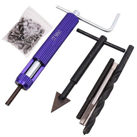 WANGCL Kit de réparation de filetage M6 Helicoil 24 pièces en acier inoxydable