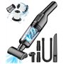 Vankarr Aspirateur Voiture Puissant 16000Pa Mini Aspirateur à Main sans Fil Rechargeable avec Filtre HEPA USB Aspirateur de Tabl