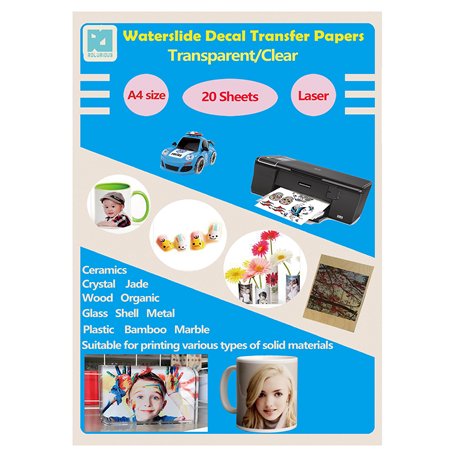 Lot de 20 feuilles de papier transparent A4 pour imprimante laser