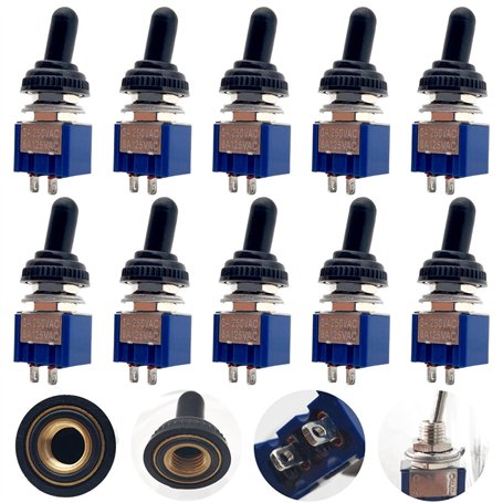 CESFONJER 10 Pièce Mini Interrupteur à Bascule