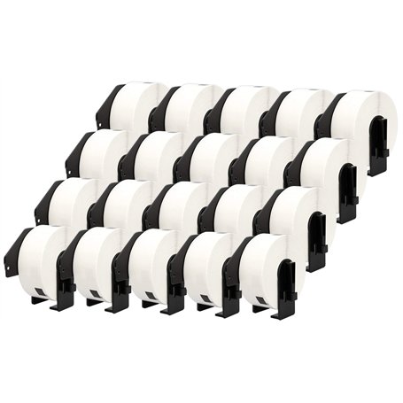 20x DK-11201 29 x 90 mm Compatibles Étiquettes d'adressage standard (400 Étiquettes par Rouleau) pour Brother P-Touch QL-1110NWB