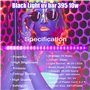 Eleganted 395nm 10W Tube LED Lumière Noire, 2pcs 48Leds Barre de Lumières UV, Lumière DJ Disco, Black Light pour Halloween Noël