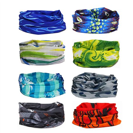 Bandeau Foulard Bandana Echarpe Bandana Casque Multifonction Cache Cou Masque Visage Casquette Moto Vélo Randonnée Sport Anti Po