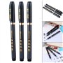 DeWin Calligraphie Stylo, 3PCS Feutres Noirs Pointe Souple Stylo à Encre Pinceau Shodo écriture Dessin Artisanat Pour Les Débuta