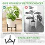jinminamz Support Pour Plantes Réglable,Pot De Fleurs Porte - Plantes Porte - Fleurs Tabouret En Fer Adapté Pour Les Pots De 20