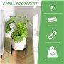 jinminamz Support Pour Plantes Réglable,Pot De Fleurs Porte - Plantes Porte - Fleurs Tabouret En Fer Adapté Pour Les Pots De 20
