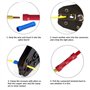 YEYIT Cosse Electriques Automobile a Sertir Ronde Plates 200 Pièces Assortiment Cosses de Electriques Connecteurs Bout Cosses à